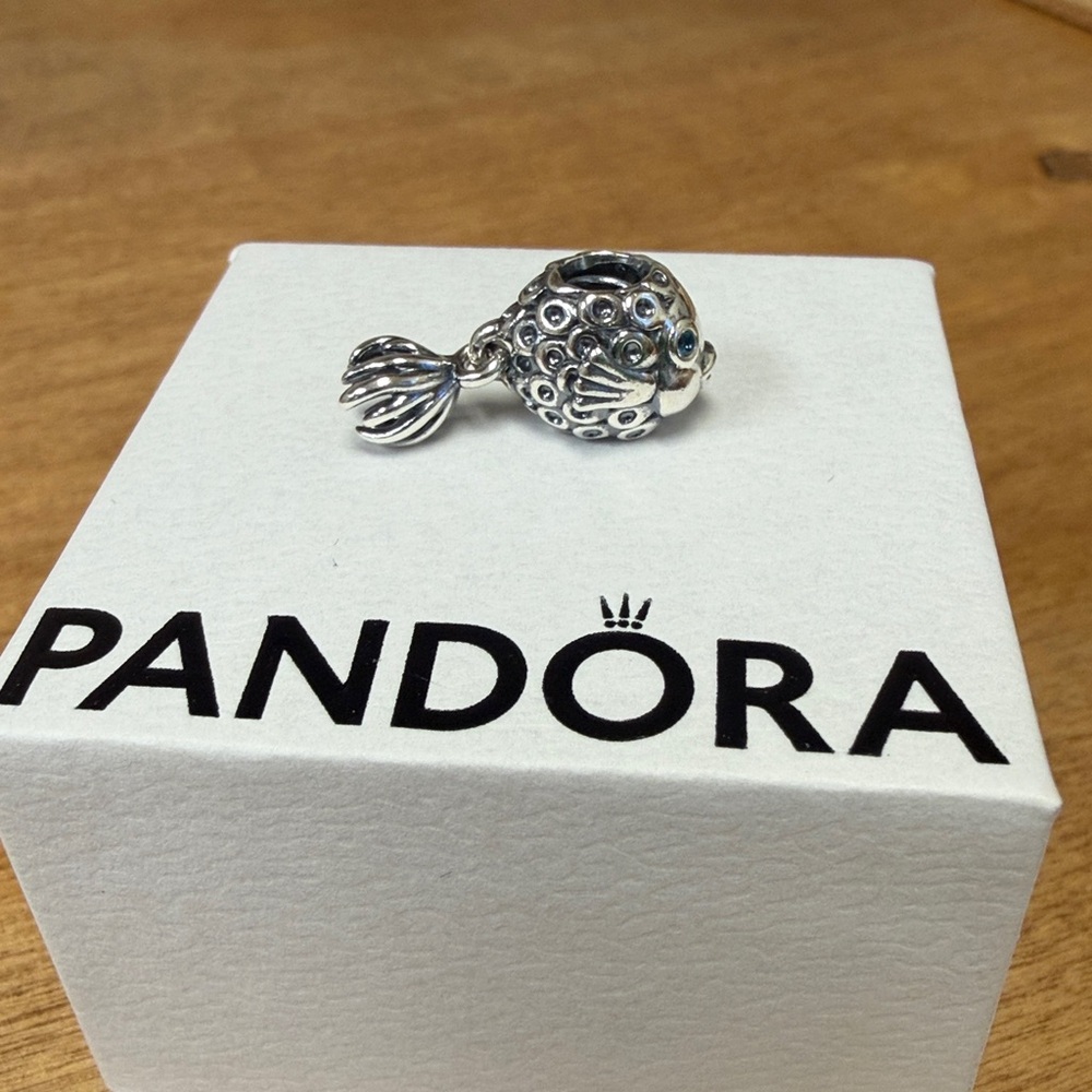 Pandora silver fish charm